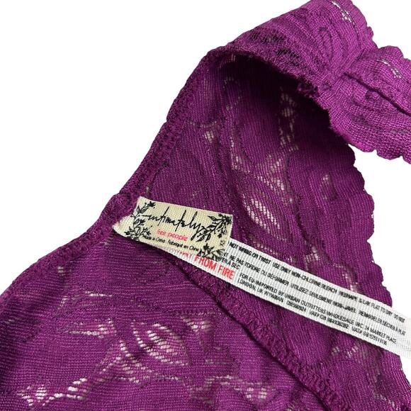 Free People Burgundy Galloon Racerback Lace Bralette - Picture 5 of 5